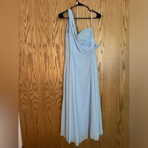 Size 10 David’s bridal bridesmaid dress padding has been added in alterations